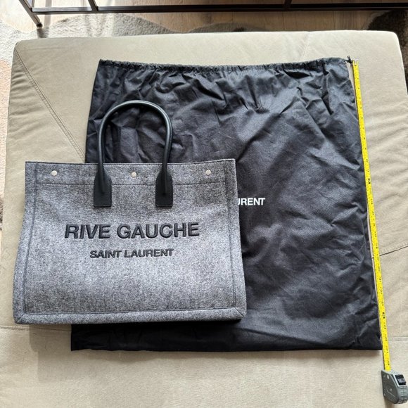 Authentic Saint Laurent Rive Gauche Tote. Never Used. Auth Card+Original Pack. - Picture 2 of 8